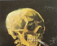 梵高的《吸烟头骨》