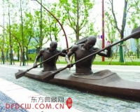 南京青奥轴线雕塑玻璃钢制成 留下哪些市民投票定