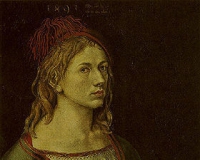 丢勒的《二十二岁的自画像》