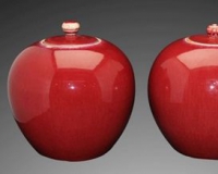 钧红釉苹果罐赏析