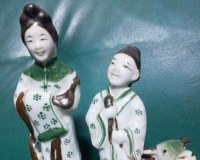 七夕牛郎织女瓷器绘