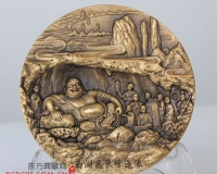 飞来峰造像艺术铜章彰显收藏价值