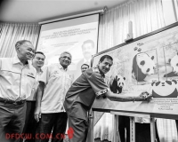 马来西亚推介大熊猫邮票 售价52.40林吉特(图)