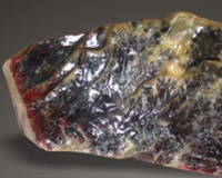 巴林鸡血红水草原石摆件即将上拍