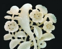 宋代花鸟玉雕如同工笔小品