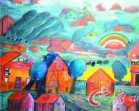 中法油画交流展举办 展出法国画家45幅作品(图)