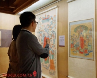 旅顺博物馆展出张大千临摹敦煌壁画作品