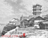 百年黄鹤楼老照片现身 拍于同治黄鹤楼被毁前