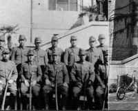 日军占领清华旧照曝光:前军犬伤人比赛