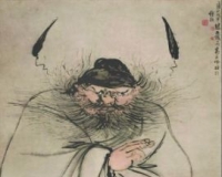 高其佩罢官后 手指画下钟馗怒容