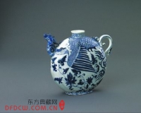 元青花凤首扁壶赏析(图)
