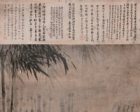 古画品鉴:文画苏题墨竹情