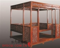 清朝黄花梨满彻大拔步床亮相 起拍价约2000万(图)