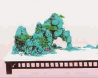 盆景艺术:山峰竞自盈尺