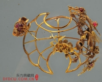 宁夏清代墓出土金饰件赏析
