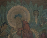初考唐代画作《仁王菩萨像轴》