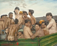 刘小东写实作品《违章》上拍香港苏富比