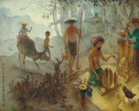 印尼艺术家李曼峰《峇里民采》上拍苏富比