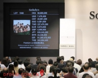 苏富比亚洲艺术晚间拍卖落幕总成交额达6亿港元