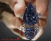 全球最大无暇鲜彩蓝钻将拍卖:估价超1亿元