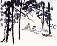 李可染在广州画了第一张《万山红遍》