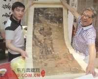 78岁老翁携唐寅真迹求医 书画郎中接诊正修复