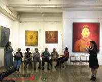 杨冉红色毛泽东主题艺术展在京开幕